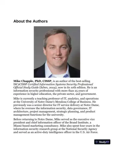 ISC2 CISSP Certified Information Systems Security Professional Official Practice Tests, 4th Edition (2024) - Page 9 preview image