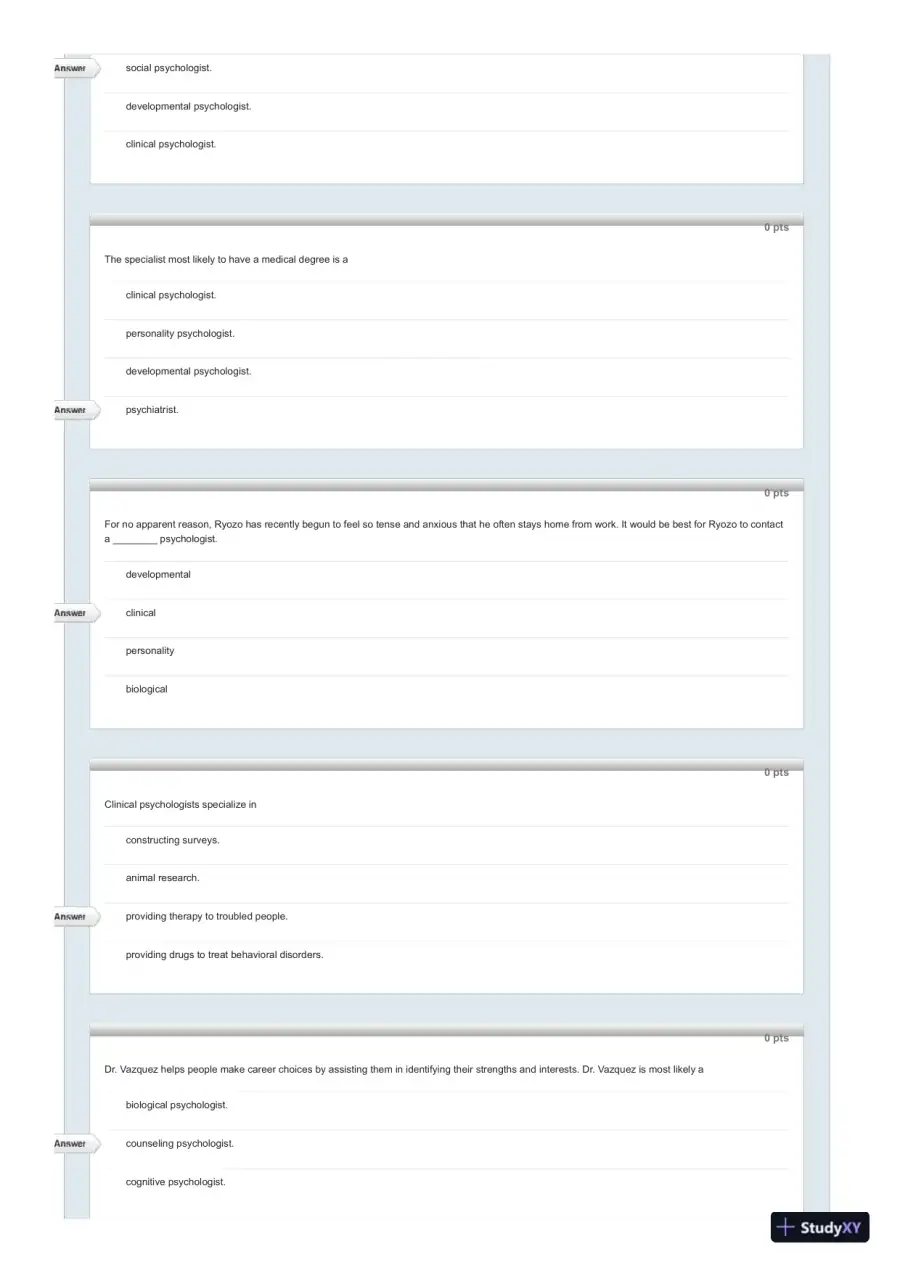 Test Bank For Psychology in Everyday Life, 2nd Edition, page 14
