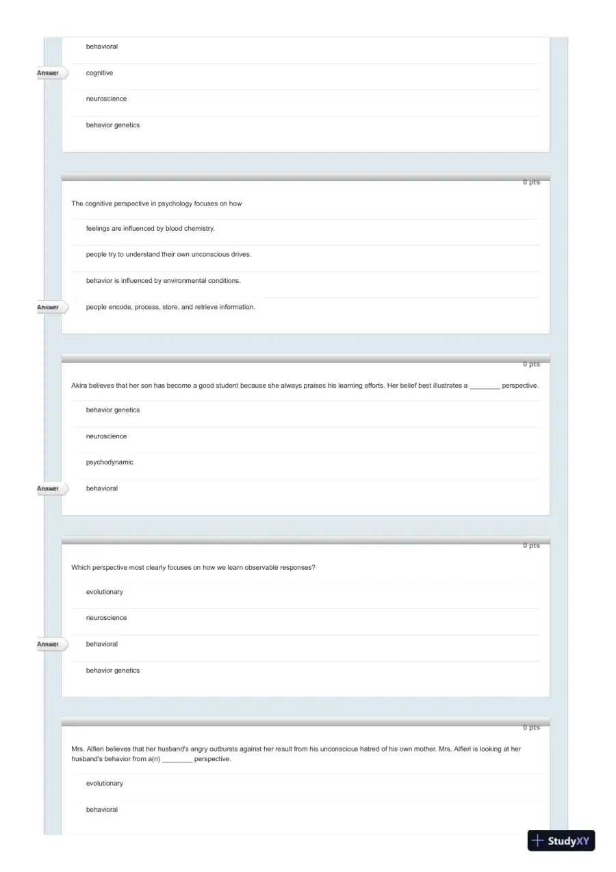 Test Bank For Psychology in Everyday Life, 2nd Edition, page 17