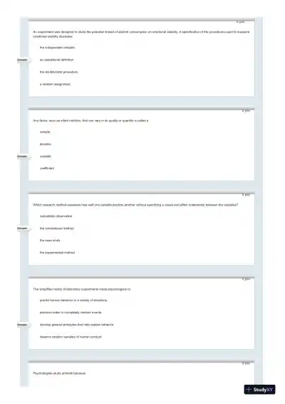Test Bank For Psychology in Everyday Life, 2nd Edition - Page 20 preview image