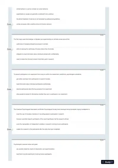 Test Bank For Psychology in Everyday Life, 2nd Edition - Page 21 preview image