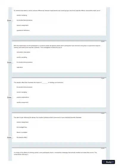 Test Bank For Psychology in Everyday Life, 2nd Edition - Page 23 preview image