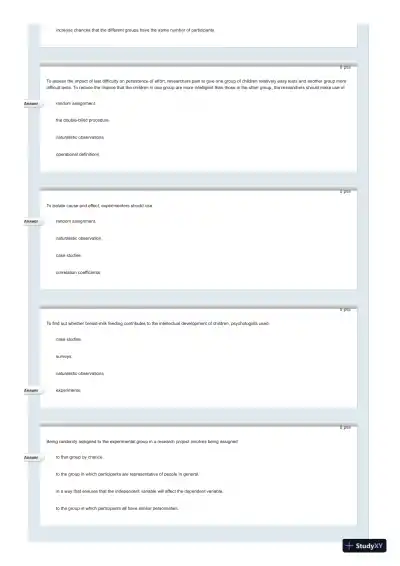 Test Bank For Psychology in Everyday Life, 2nd Edition - Page 26 preview image