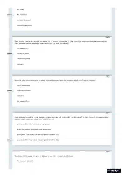 Test Bank For Psychology in Everyday Life, 2nd Edition - Page 28 preview image
