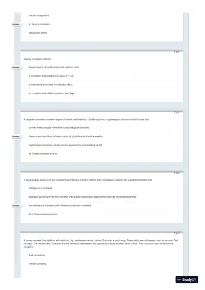 Test Bank For Psychology in Everyday Life, 2nd Edition - Page 29 preview image