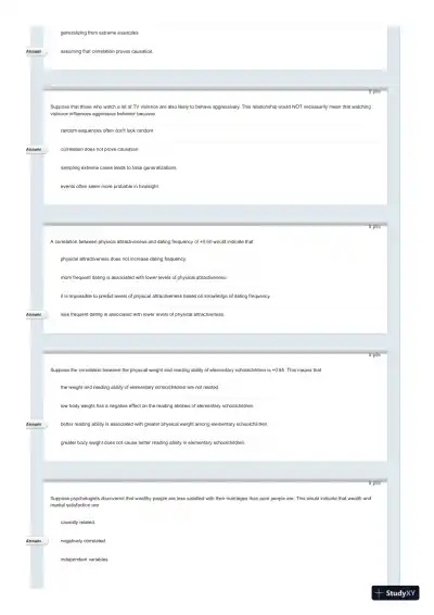 Test Bank For Psychology in Everyday Life, 2nd Edition - Page 30 preview image