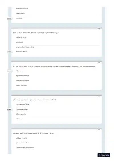 Test Bank For Psychology in Everyday Life, 2nd Edition - Page 4 preview image