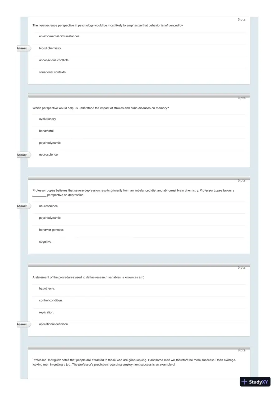 Test Bank For Psychology in Everyday Life, 2nd Edition, page 6