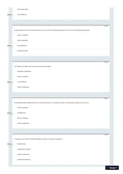 Test Bank For Psychology in Everyday Life, 2nd Edition - Page 8 preview image