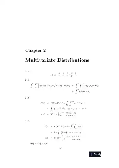 Solution Manual For Introduction To Mathematical Statistics, 7th Edition - Page 14 preview image