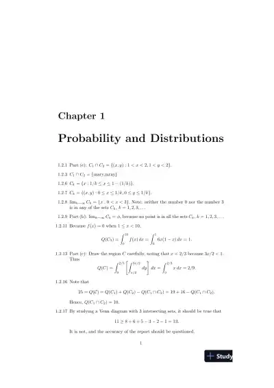Solution Manual For Introduction To Mathematical Statistics, 7th Edition - Page 4 preview image