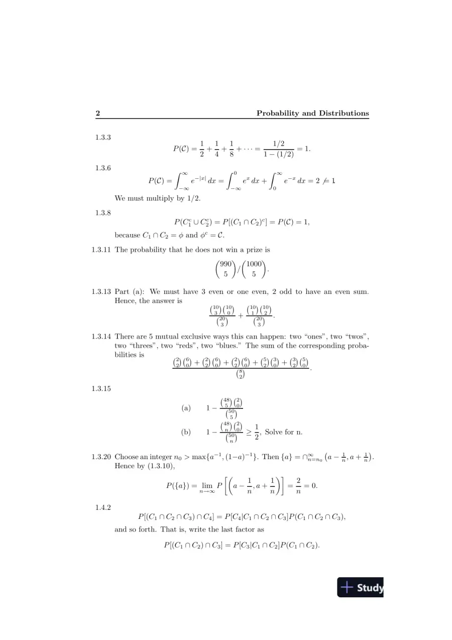 Solution Manual For Introduction To Mathematical Statistics, 7th Edition, page 5