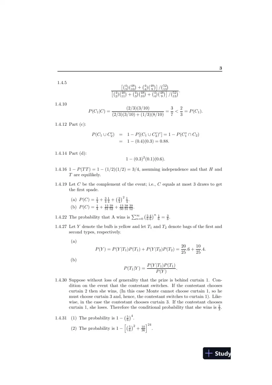 Solution Manual For Introduction To Mathematical Statistics, 7th Edition, page 6