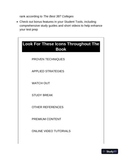 Princeton Review ACT Premium Prep 2022 8 Practice Tests + Content Review (2022) - Page 12 preview image
