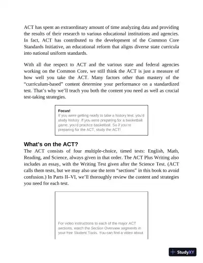 Princeton Review ACT Premium Prep 2022 8 Practice Tests + Content Review (2022) - Page 17 preview image