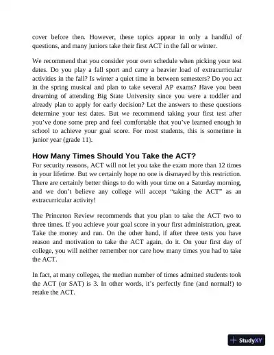 Princeton Review ACT Premium Prep 2022 8 Practice Tests + Content Review (2022) - Page 21 preview image