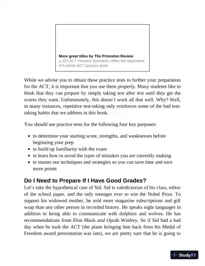 Princeton Review ACT Premium Prep 2022 8 Practice Tests + Content Review (2022) - Page 28 preview image