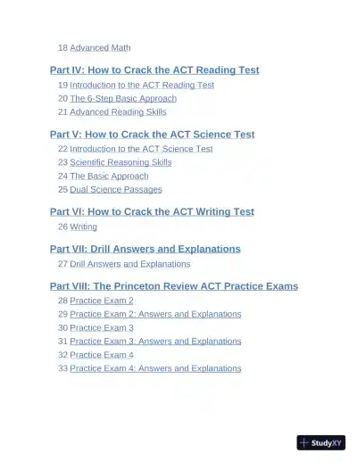 Princeton Review ACT Premium Prep 2022 8 Practice Tests + Content Review (2022) - Page 8 preview image