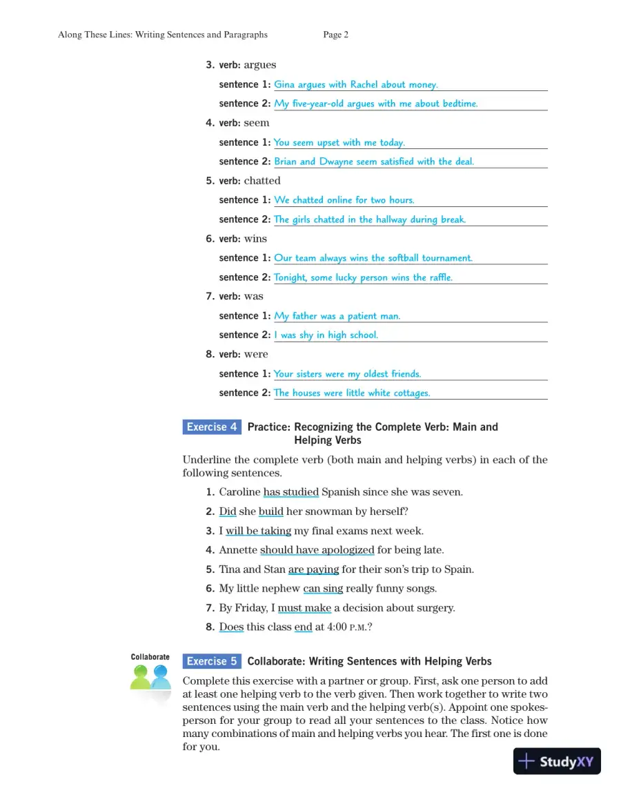 Solution Manual for Along These Lines: Writing Sentences and Paragraphs, 7th Edition, page 4