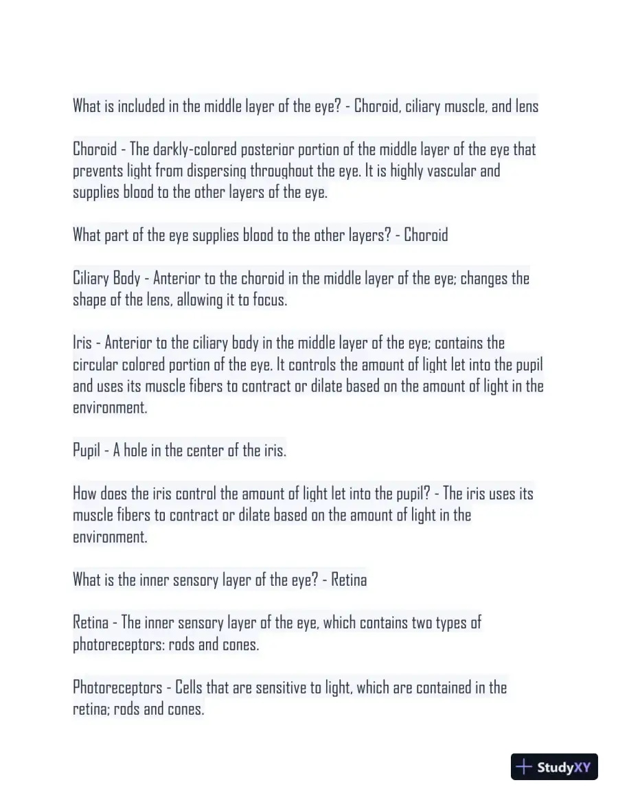 BIOD 152 Nervous System Module 3 Exam With Answers (132 Solved Questions), page 4