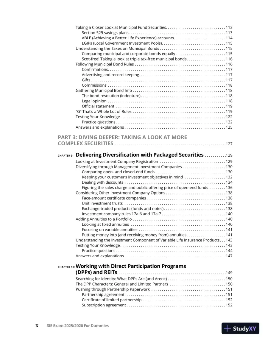 SIE Exam 2025/2026 For Dummies (2024), page 11