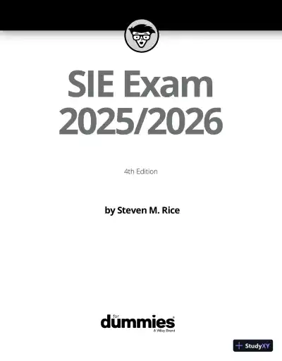 SIE Exam 2025/2026 For Dummies (2024) - Page 4 preview image