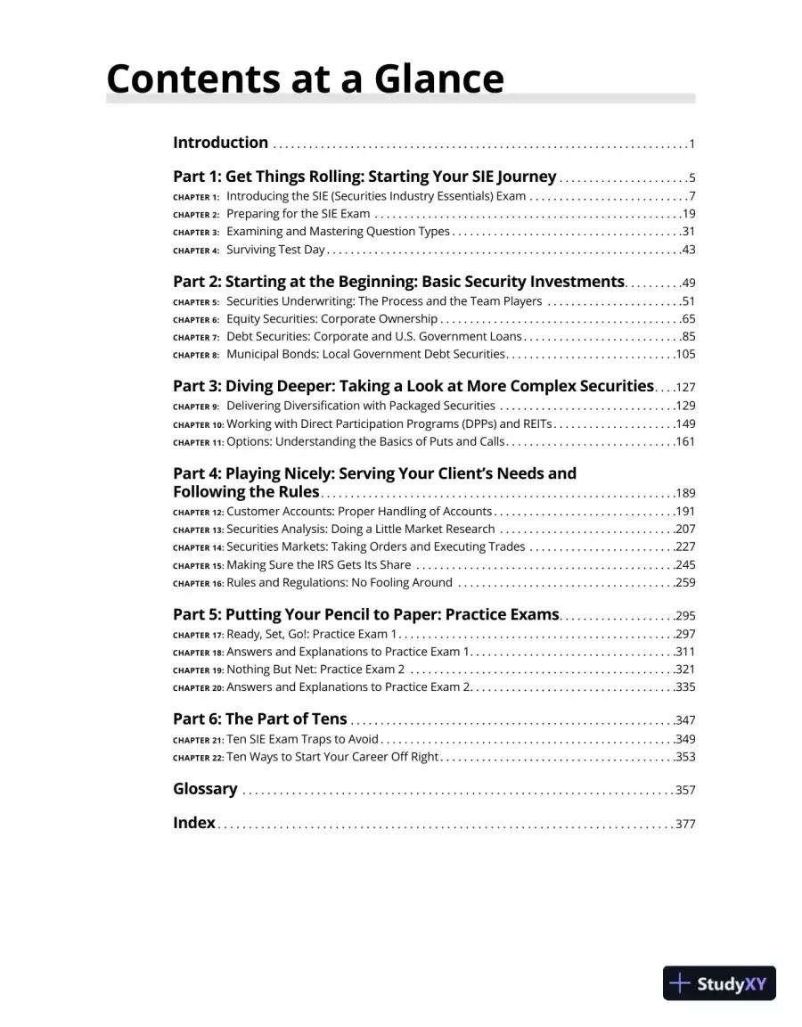 SIE Exam 2025/2026 For Dummies (2024), page 6