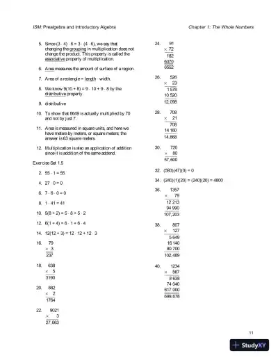 Solution Manual for Prealgebra and Introductory Algebra, 4th Edition - Page 14 preview image