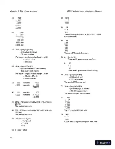 Solution Manual for Prealgebra and Introductory Algebra, 4th Edition - Page 15 preview image
