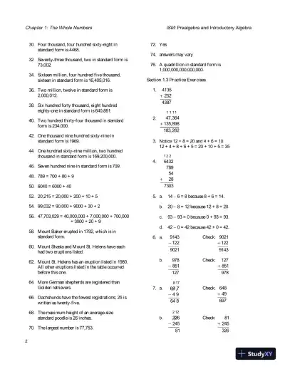 Solution Manual for Prealgebra and Introductory Algebra, 4th Edition - Page 5 preview image