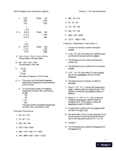Solution Manual for Prealgebra and Introductory Algebra, 4th Edition - Page 6 preview image
