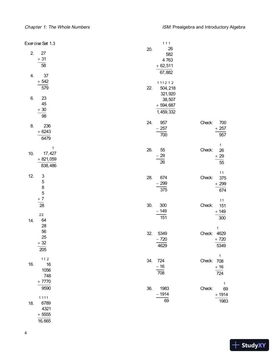 Solution Manual for Prealgebra and Introductory Algebra, 4th Edition, page 7