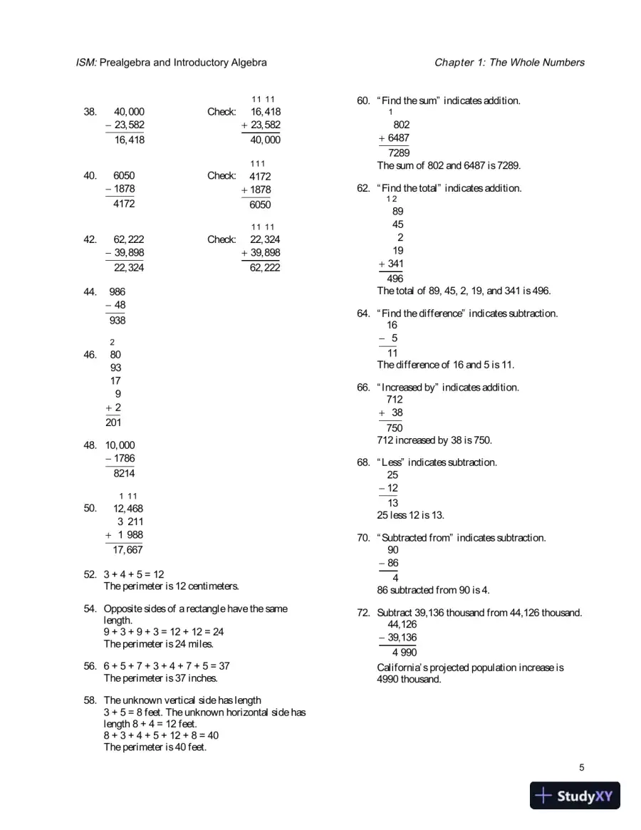 Solution Manual for Prealgebra and Introductory Algebra, 4th Edition, page 8