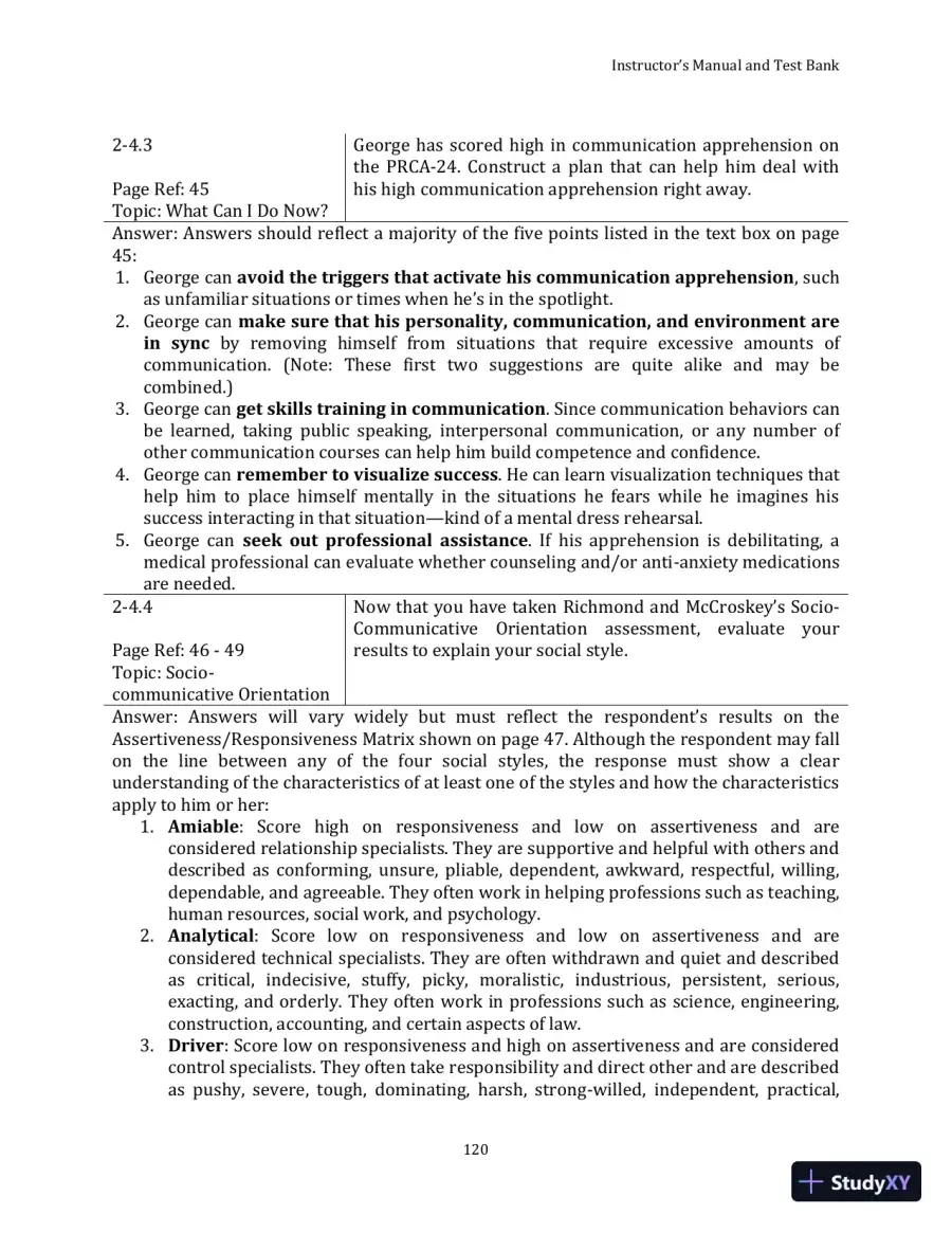 Test Bank for Your Interpersonal Communication , 1st Edition, page 30