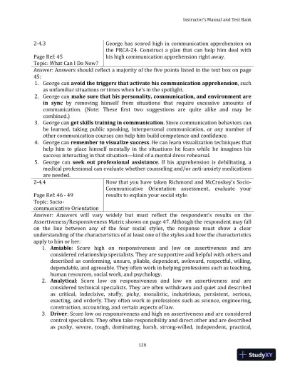 Test Bank for Your Interpersonal Communication , 1st Edition - Page 30 preview image