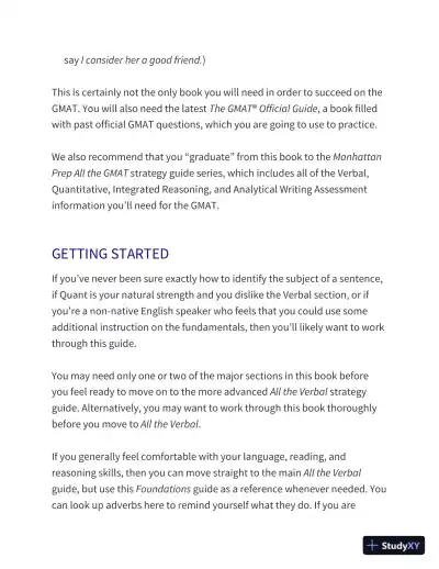 GMAT Foundations of Verbal: Practice Problems in Book (2020) - Page 14 preview image