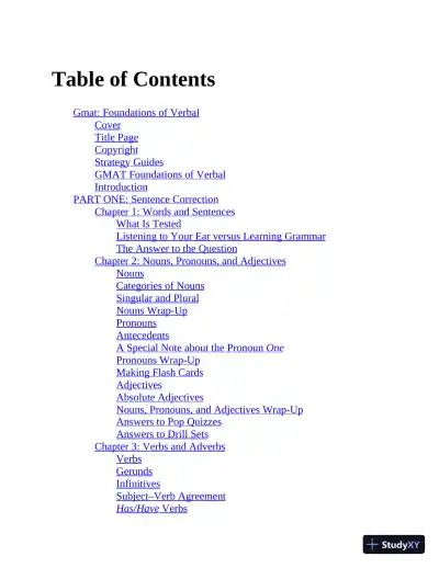 GMAT Foundations of Verbal: Practice Problems in Book (2020) - Page 5 preview image