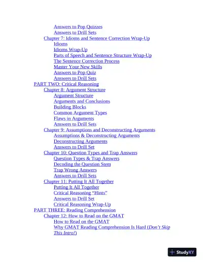 GMAT Foundations of Verbal: Practice Problems in Book (2020) - Page 7 preview image