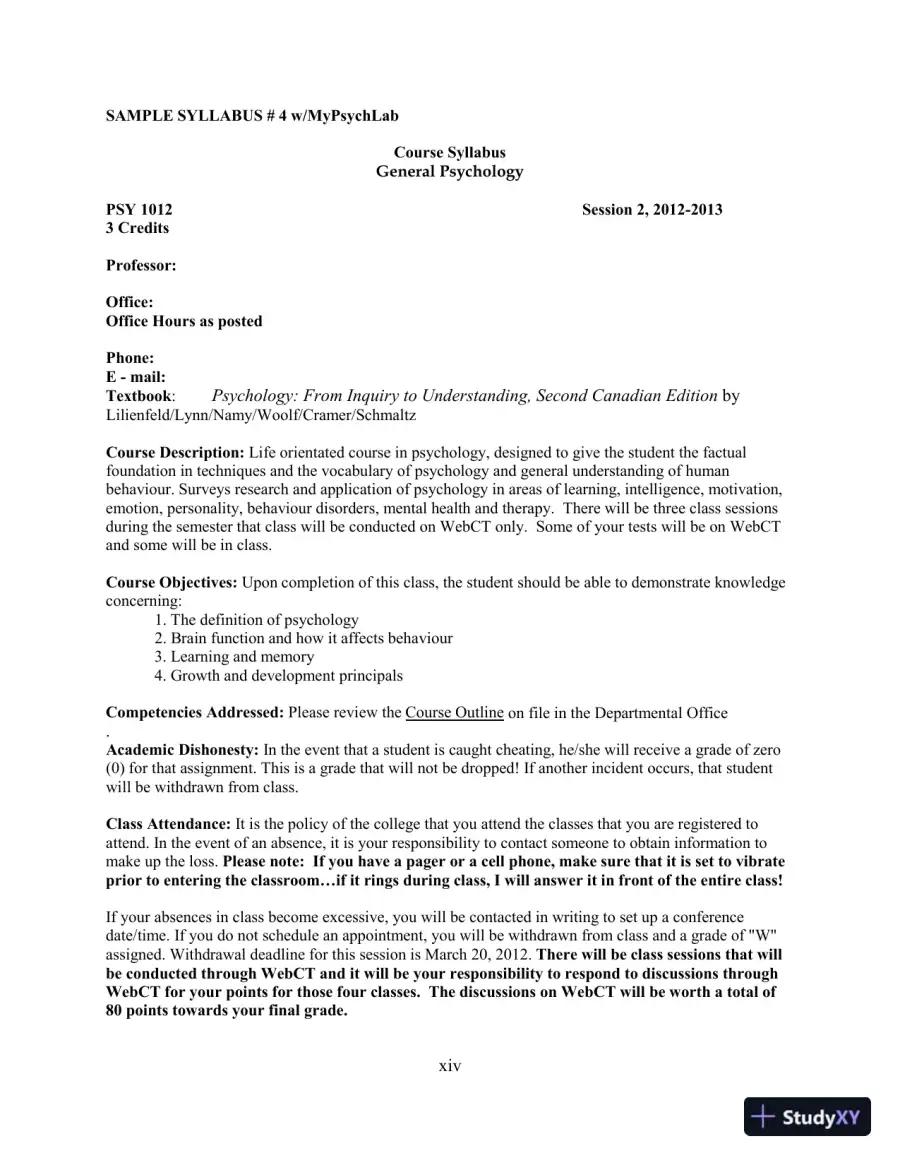 Psychology: From Inquiry To Understanding, Second  Canadian Edition Class Notes, page 15