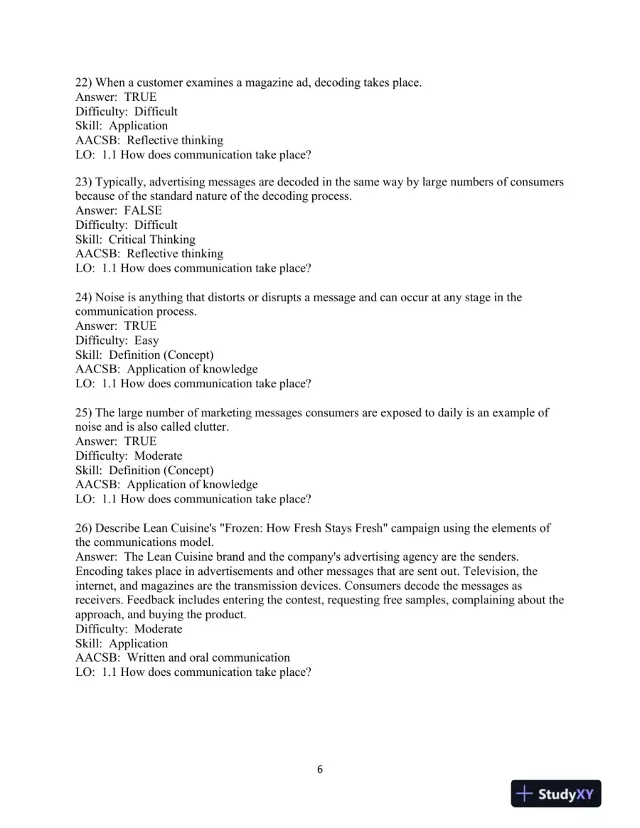 Test Bank for Integrated Advertising, Promotion, and Marketing Communications, 8th Edition, page 7