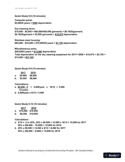 Solution Manual for Fundamental Accounting Principles, 15th Edition - Page 9 preview image