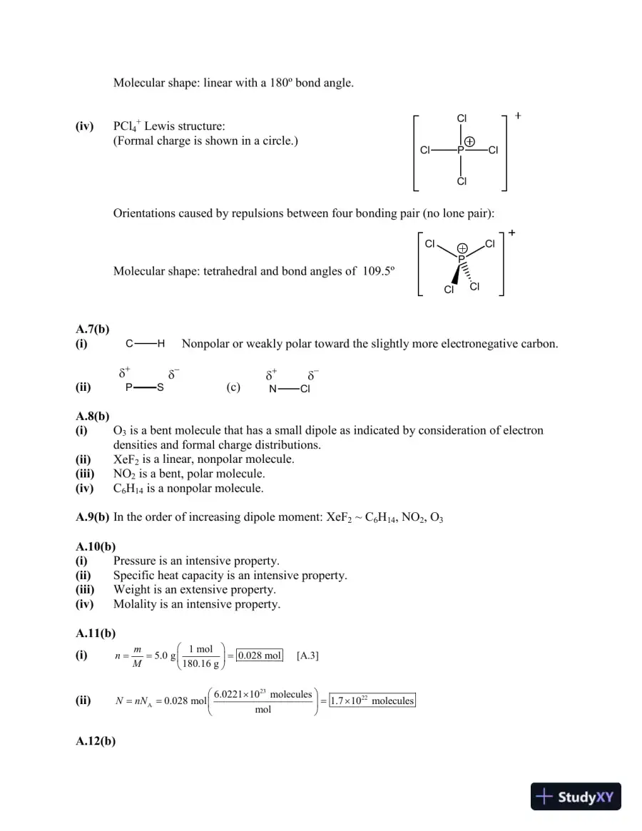 Physical Chemistry: Thermodynamics, Structure, and Change Tenth Edition Solution Manual, page 6