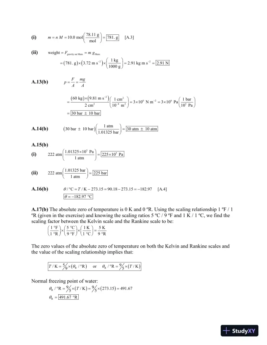 Physical Chemistry: Thermodynamics, Structure, and Change Tenth Edition Solution Manual, page 7