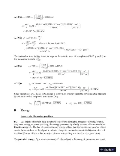 Physical Chemistry: Thermodynamics, Structure, and Change Tenth Edition Solution Manual - Page 8 preview image