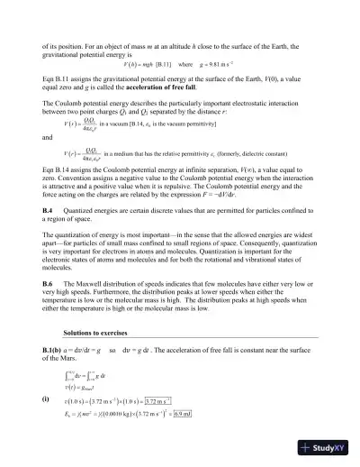 Physical Chemistry: Thermodynamics, Structure, and Change Tenth Edition Solution Manual - Page 9 preview image