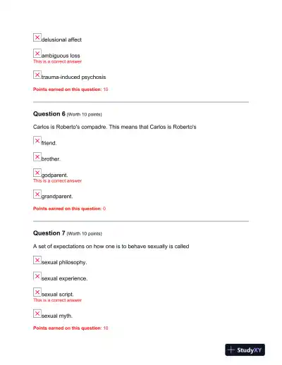 SOC 132 Final: Understanding Gender Roles, Sexual Scripts, and Cultural Perceptions: A Sociological Analysis - Page 4 preview image