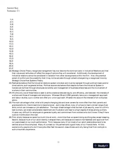 Test Bank for International Relations, 11th Edition - Page 14 preview image