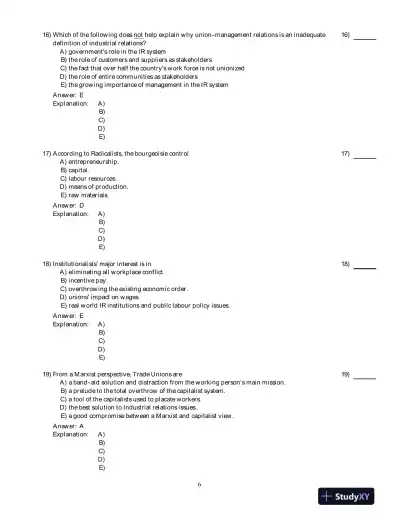 Test Bank for International Relations, 11th Edition - Page 7 preview image