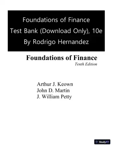 Test Bank for Foundations Of Finance, 5th Edition - Page 1 preview image