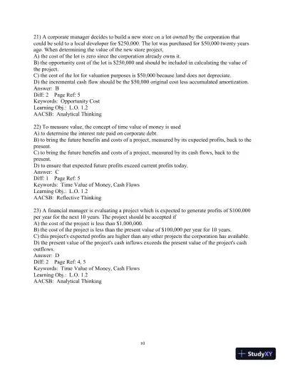 Test Bank for Foundations Of Finance, 5th Edition - Page 12 preview image